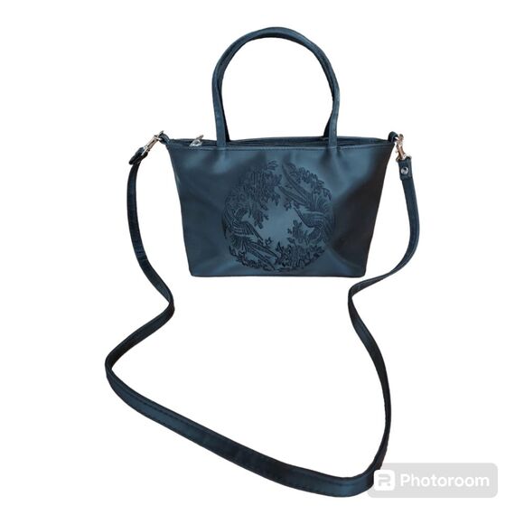 Vintage Fashion Express 90s Black Convertible Handbag Crossbody Purse OS - Picture 10 of 12